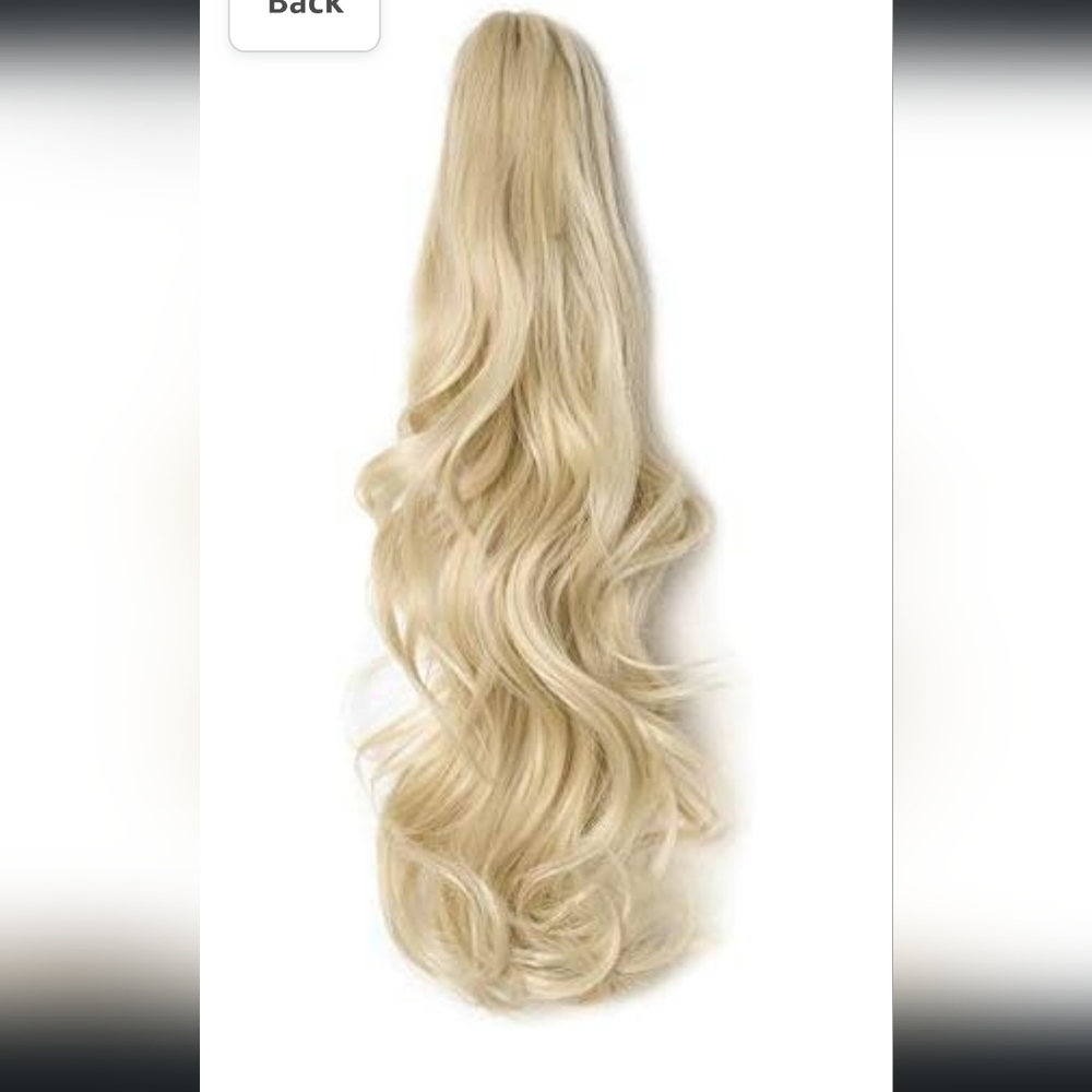 Claw Ponytail Extension Short Curly Wave 145G Thick Jaw Ponytails Pony Tail Hair